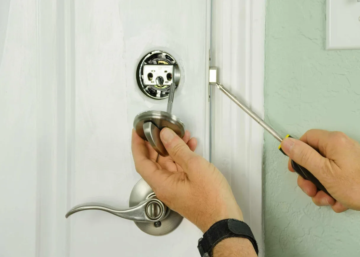 Lock-cylinder cleaning and lubrication after a Florida thunderstorm